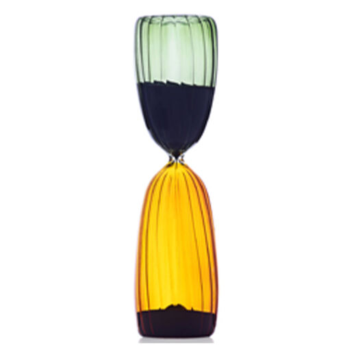 Amber and green hourglass by Ichendorf Milano